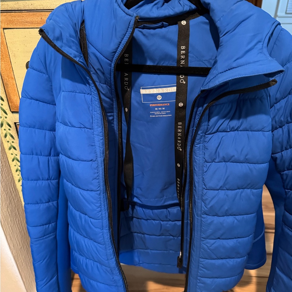 Bernardo WoMen's Royal Blue Quilted Puffer Jacket
